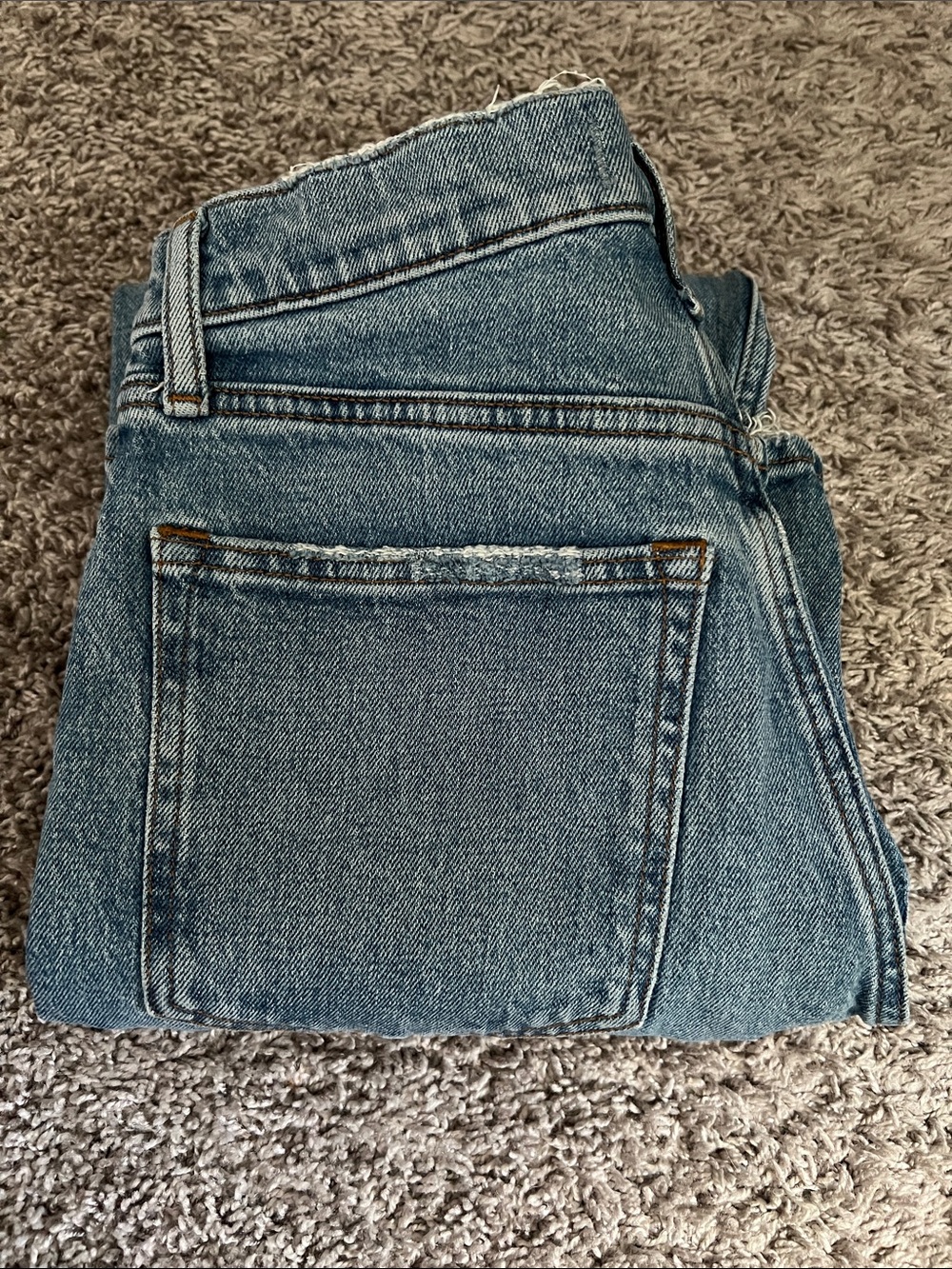 Abercrombie & Fitch Men's Light Blue Relaxed Denim Jeans